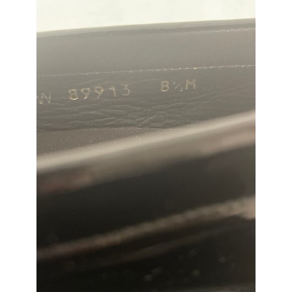 Stuart Weitzman Patent Leather Black Buckle Loafer Women's Size 8.5M - Picture 5 of 8